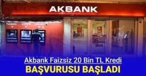 Akbank Faizsiz Kredi Nasıl Alınır