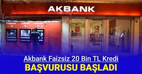 Akbank Faizsiz Kredi Nasıl Alınır