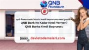 Qnb Finansbank Kredi Başvurusu